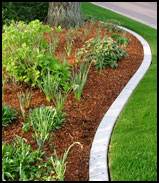 Example image of a custom concrete border